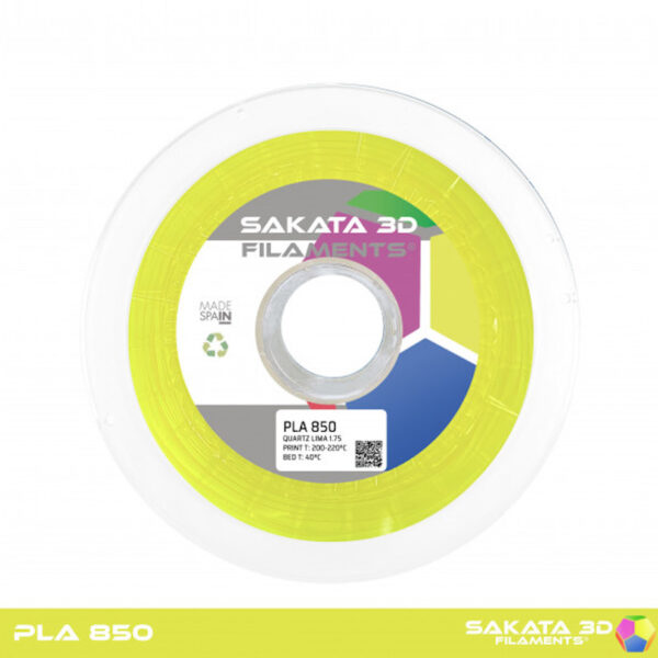 PLA 850 QUARTZ citron vert fluor Sakata3D