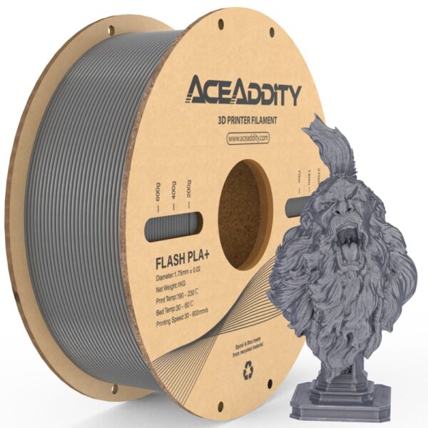 Aceaddity Flash PLA Plus PLA+ Silver (Argent)